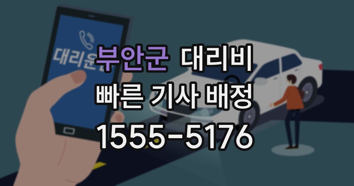 부안군 대리운전 가격