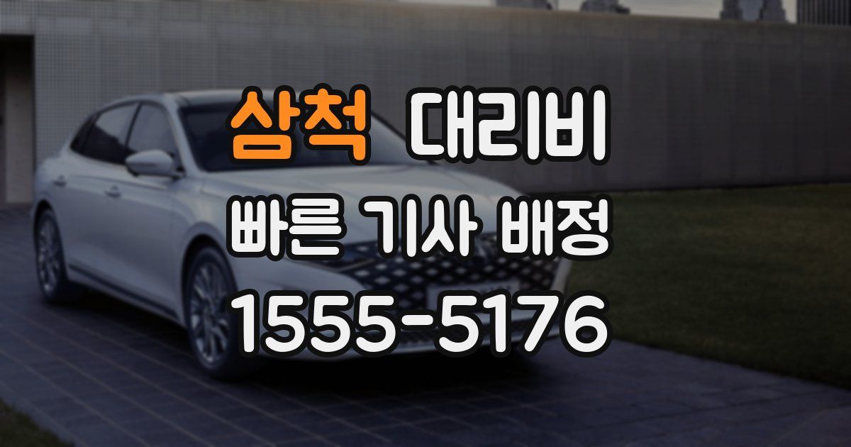 삼척 대리운전 가격