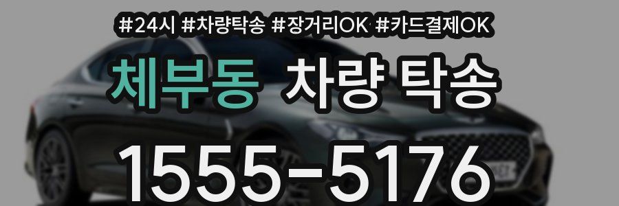 체부동 차량 탁송