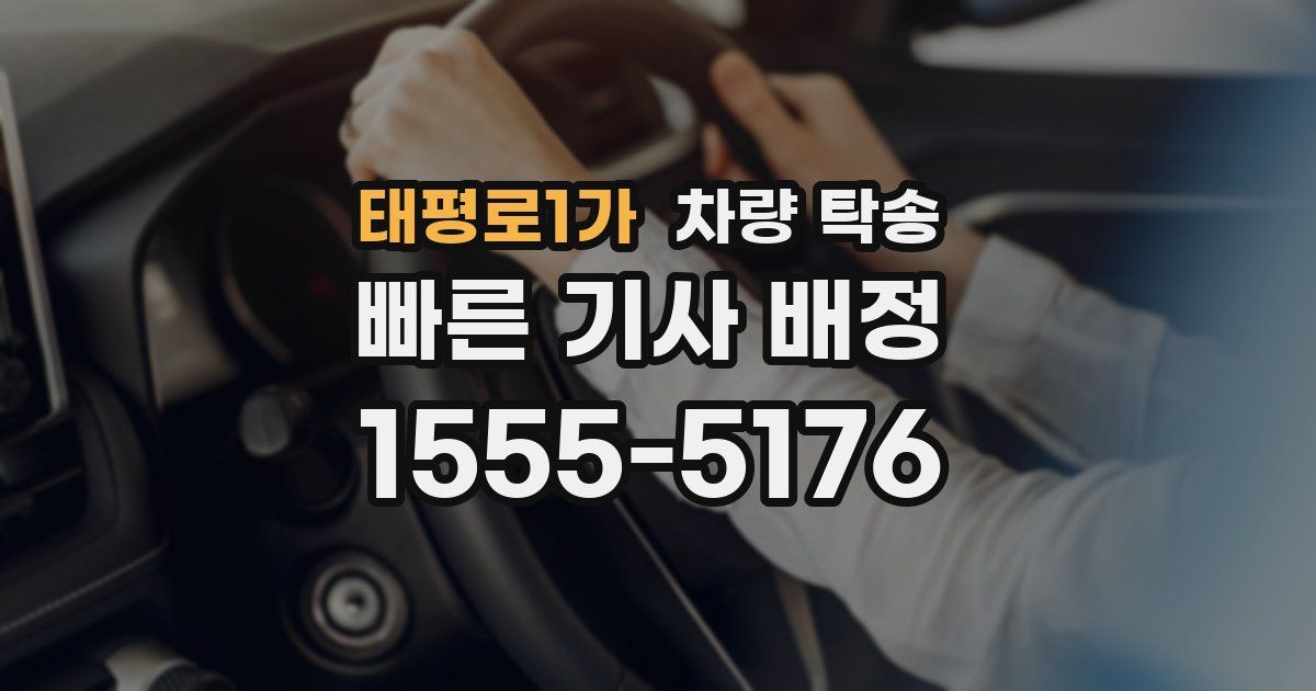태평로1가 차량 탁송