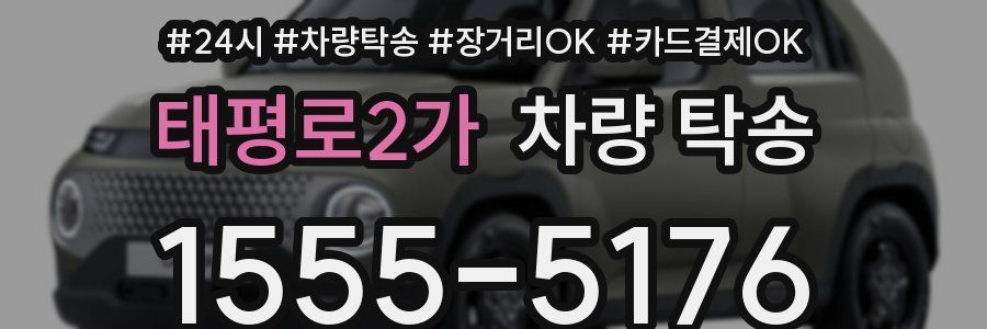 태평로2가 차량 탁송