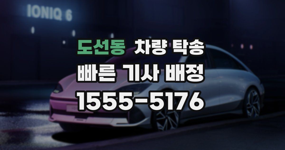 도선동 차량 탁송