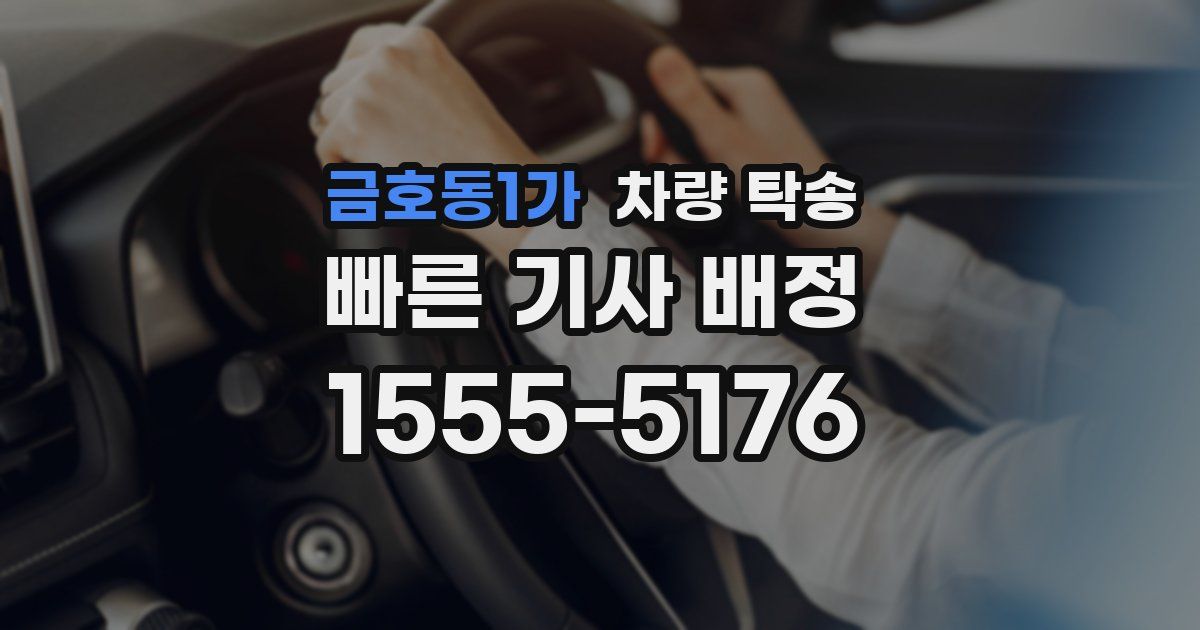 금호동1가 차량 탁송