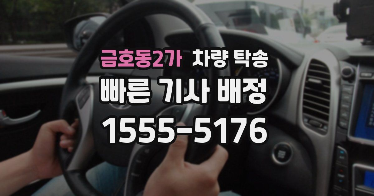 금호동2가 차량 탁송