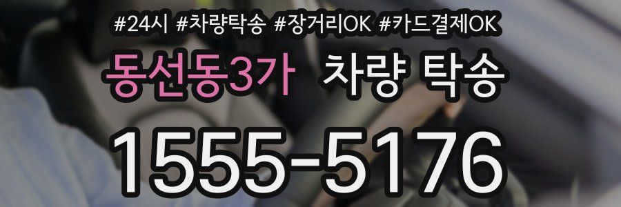 동선동3가 차량 탁송
