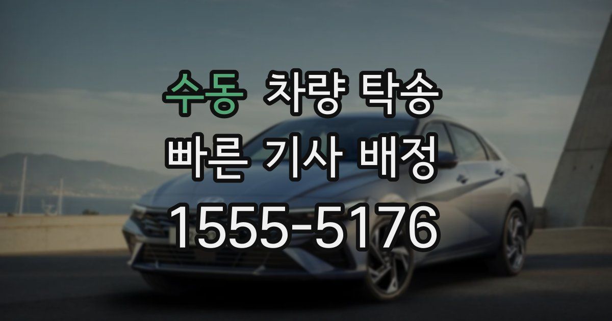 수동 차량 탁송