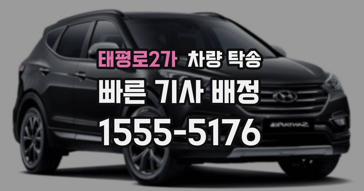 태평로2가 차량 탁송