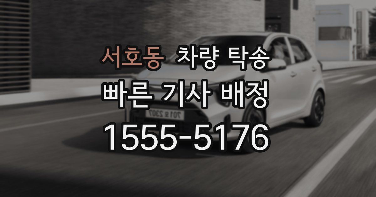 서호동 차량 탁송