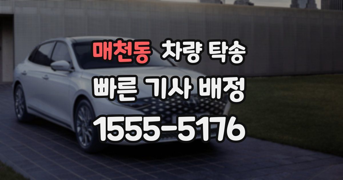 매천동 차량 탁송