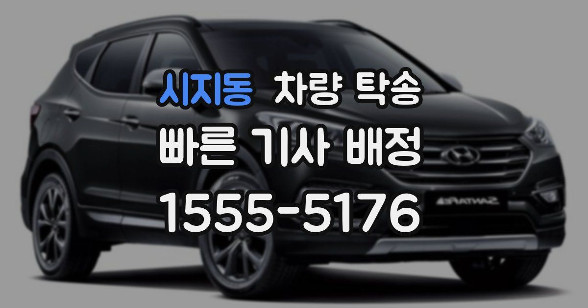 시지동 차량 탁송