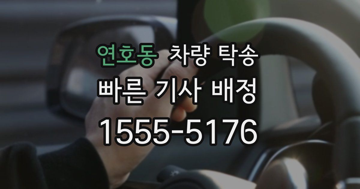 연호동 차량 탁송