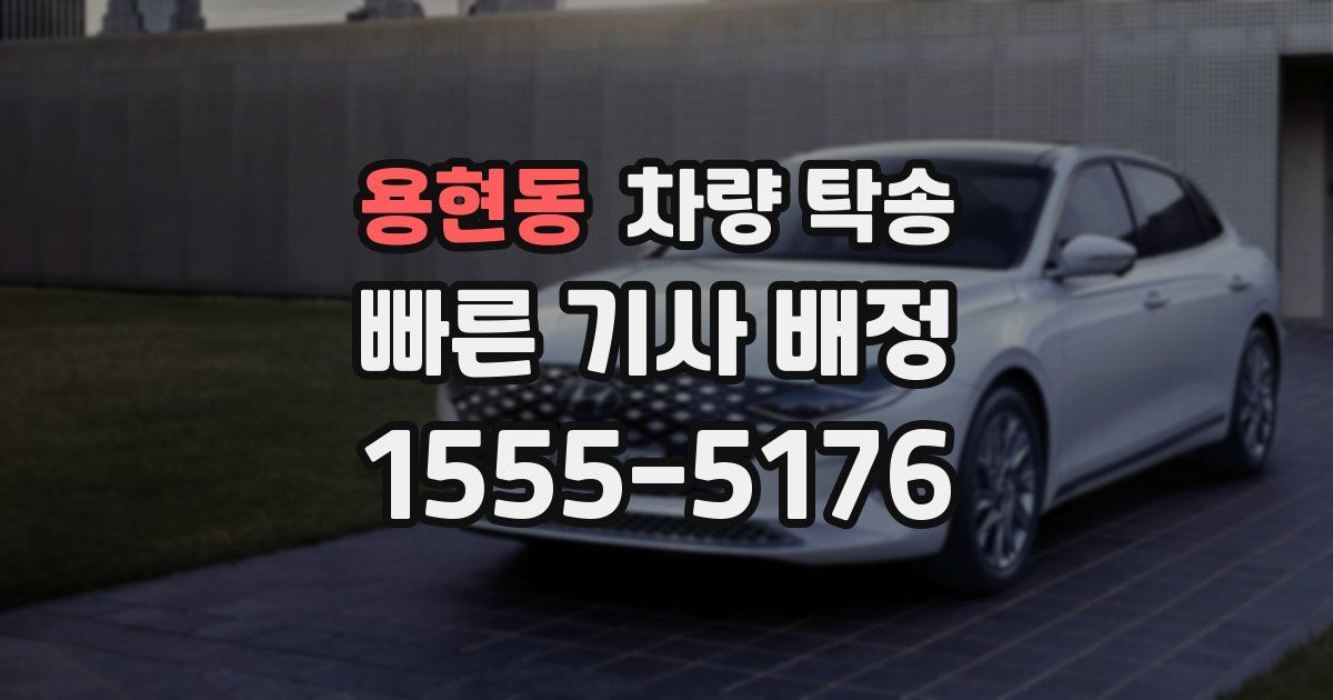 용현동 차량 탁송