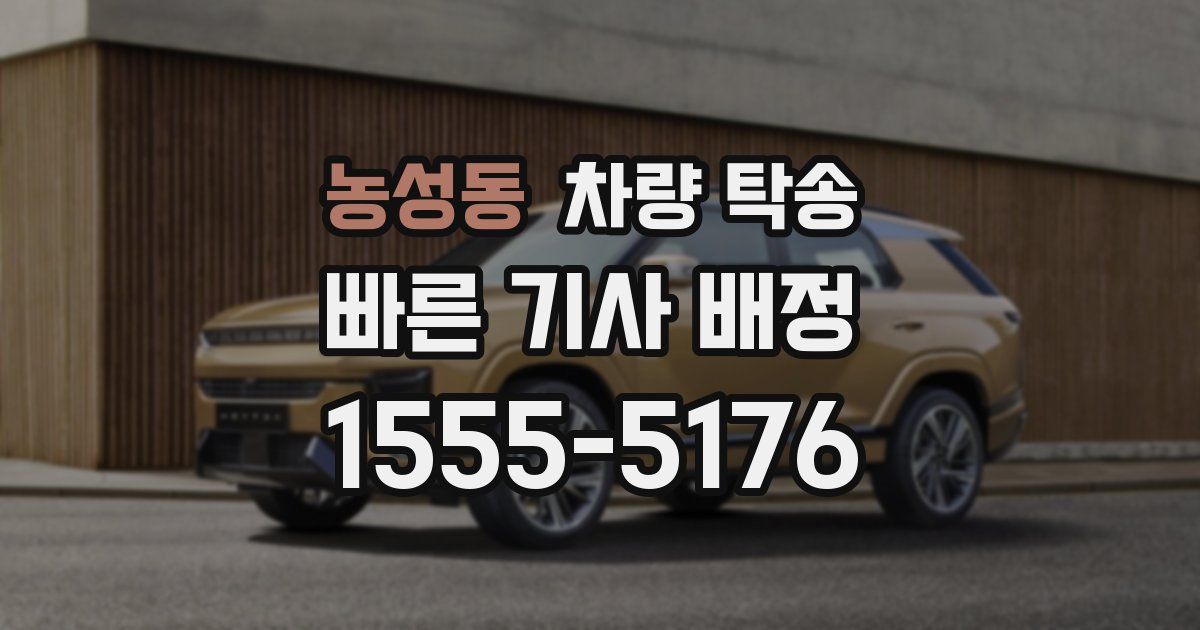 농성동 차량 탁송