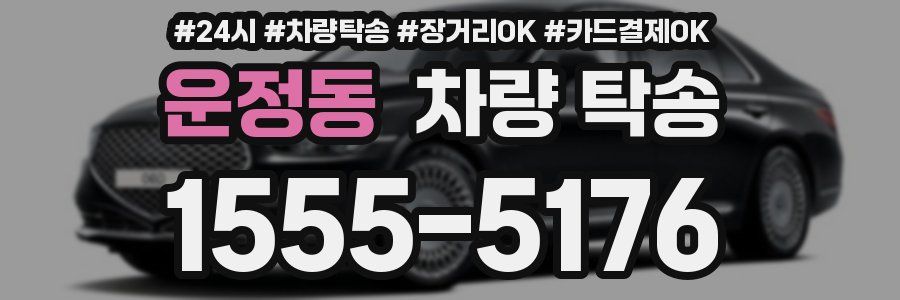 운정동 차량 탁송