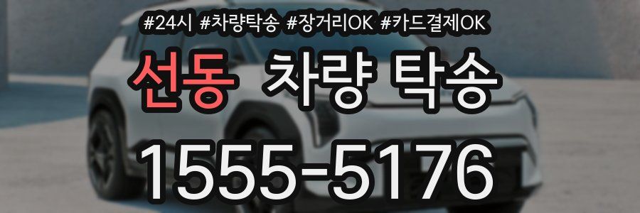 선동 차량 탁송