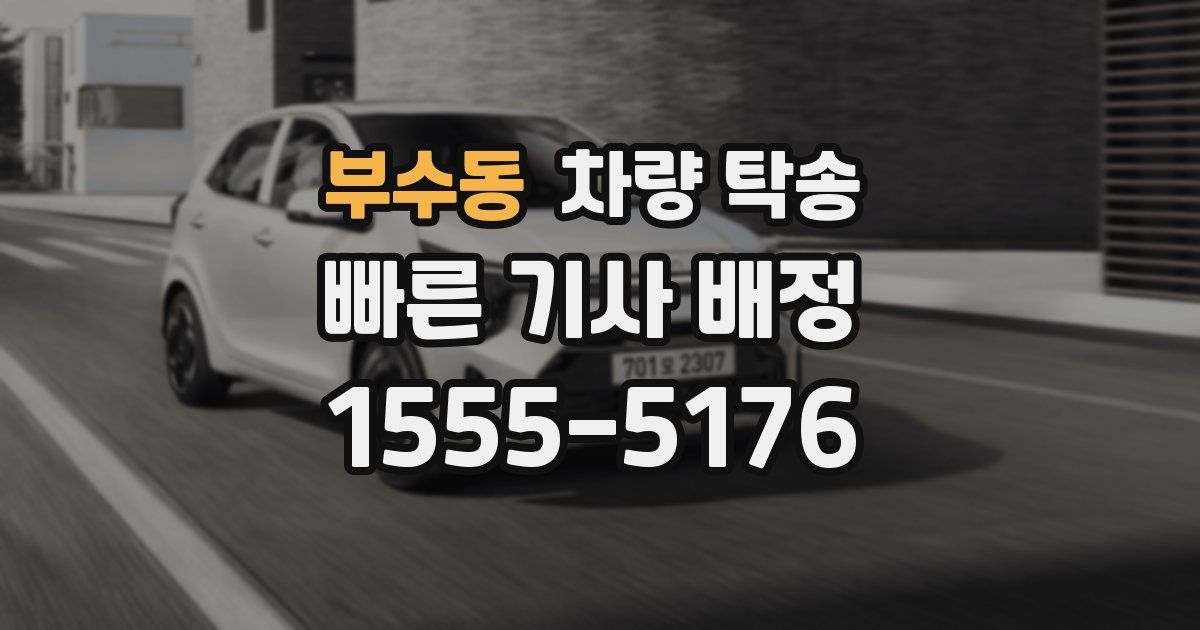부수동 차량 탁송