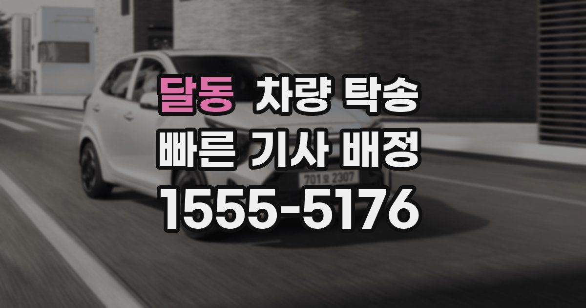 달동 차량 탁송