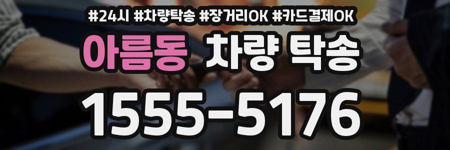 아름동 차량 탁송