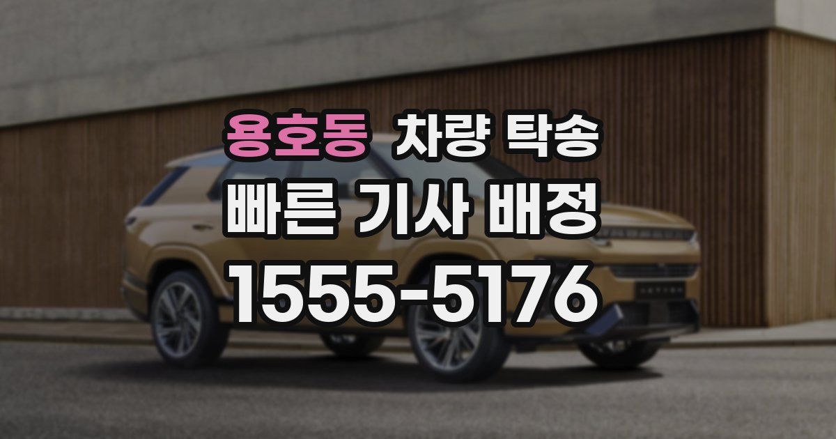 용호동 차량 탁송