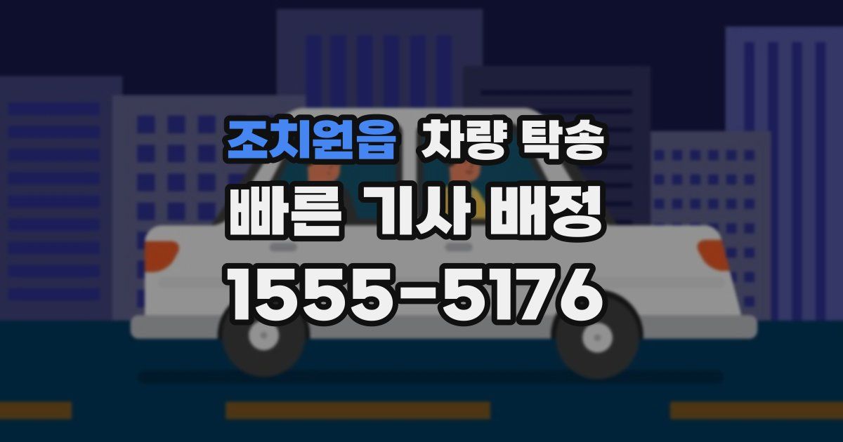 조치원읍 차량 탁송