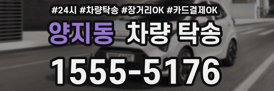 양지동 차량 탁송