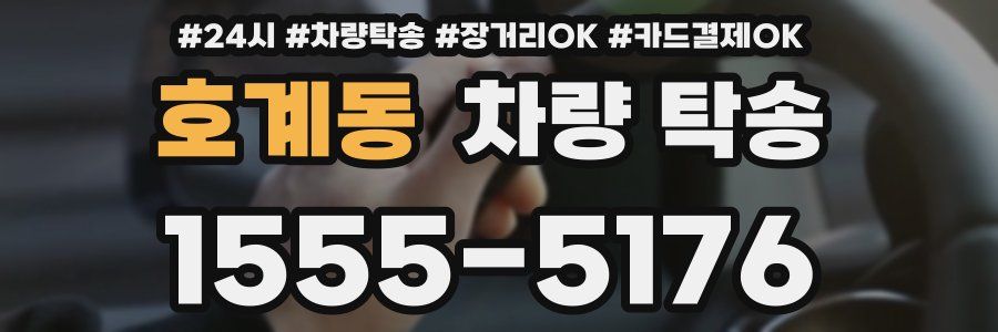 호계동 차량 탁송