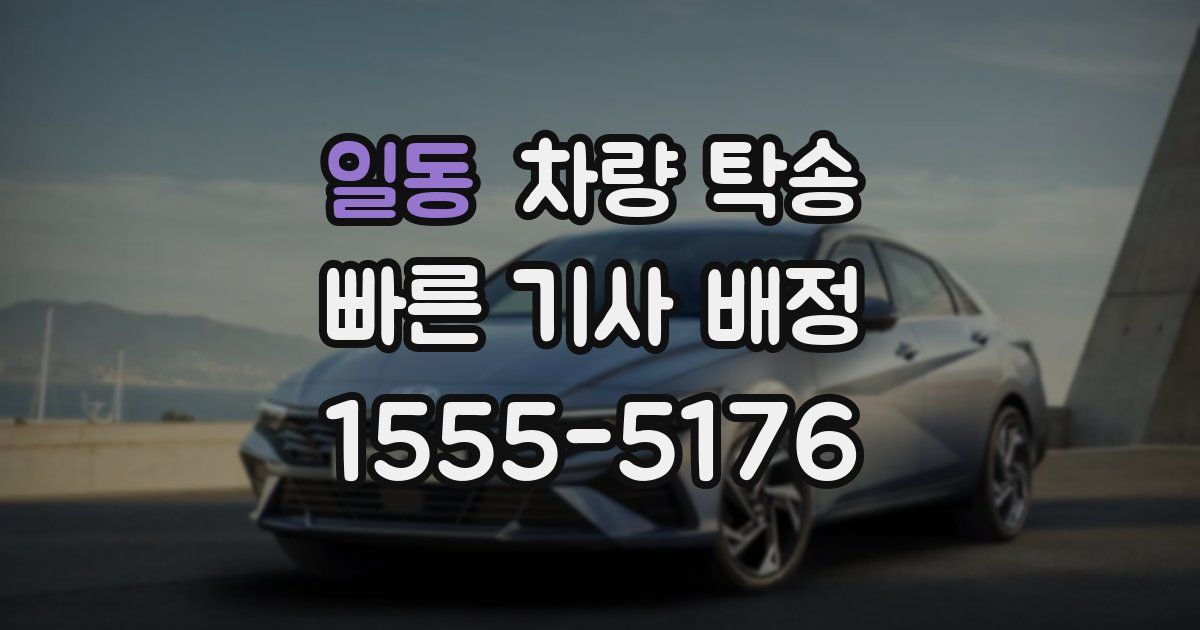 일동 차량 탁송