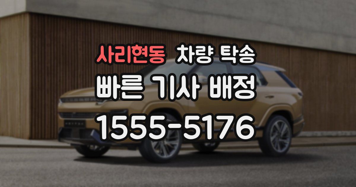 사리현동 차량 탁송