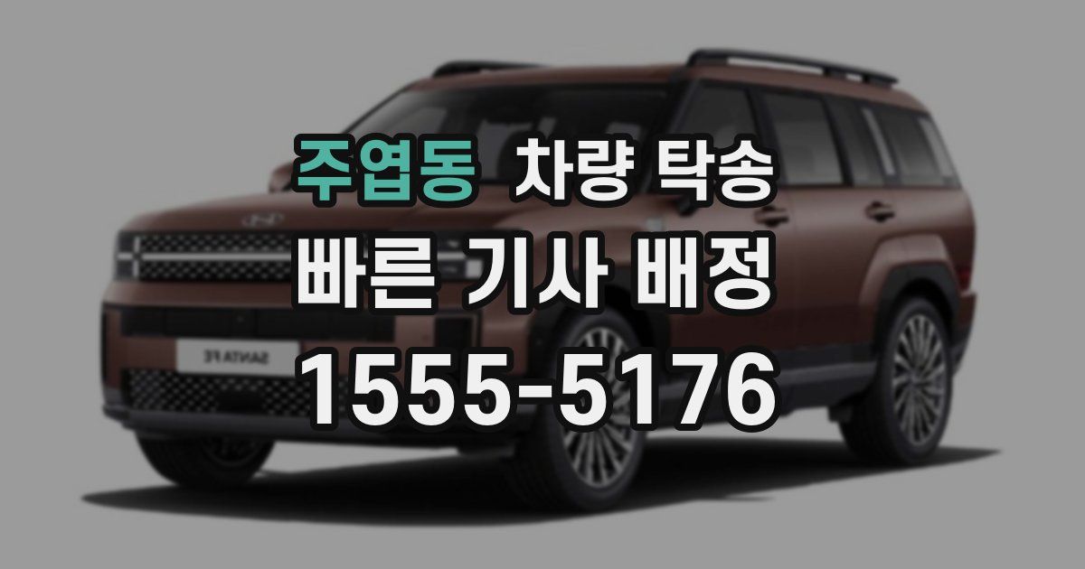 주엽동 차량 탁송