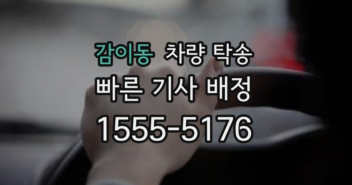 감이동 차량 탁송