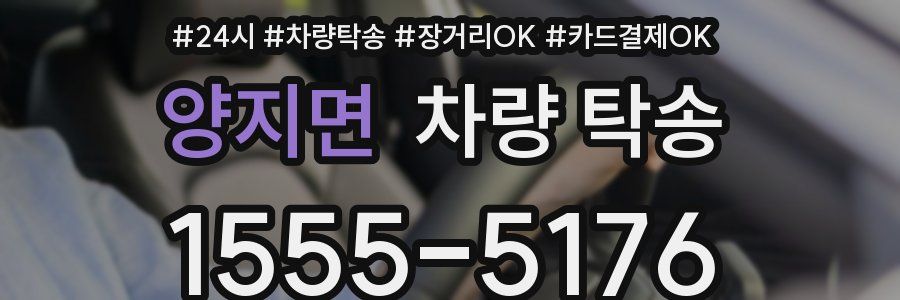 양지면 차량 탁송