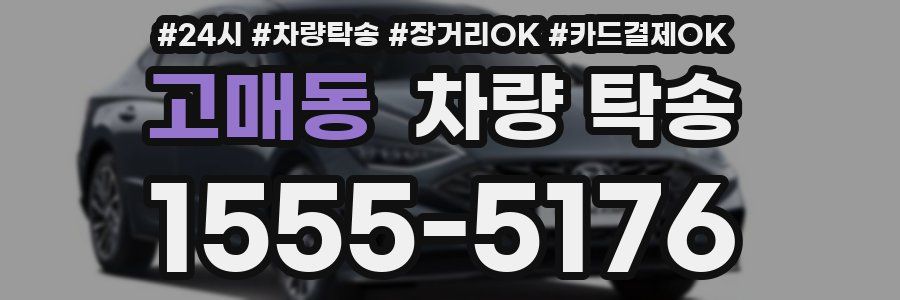고매동 차량 탁송