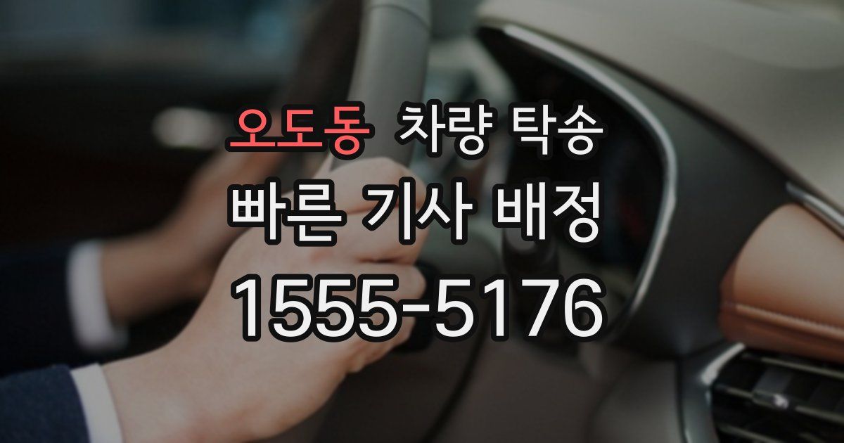 오도동 차량 탁송
