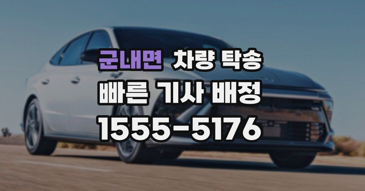 군내면 차량 탁송