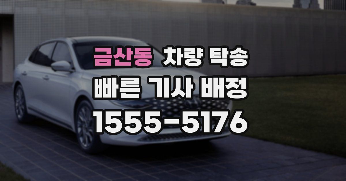 금산동 차량 탁송