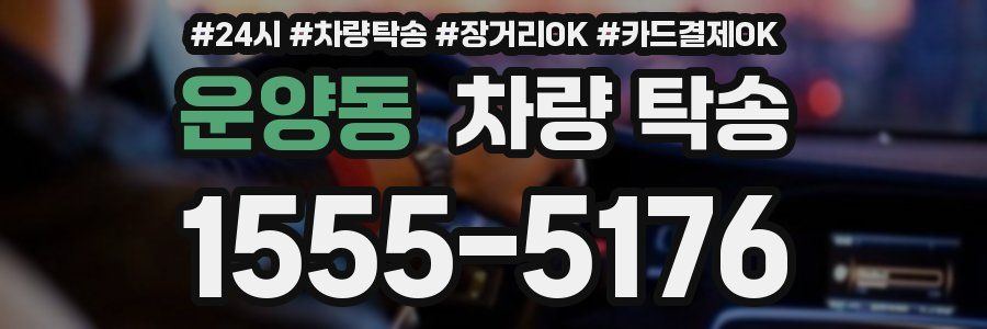 운양동 차량 탁송