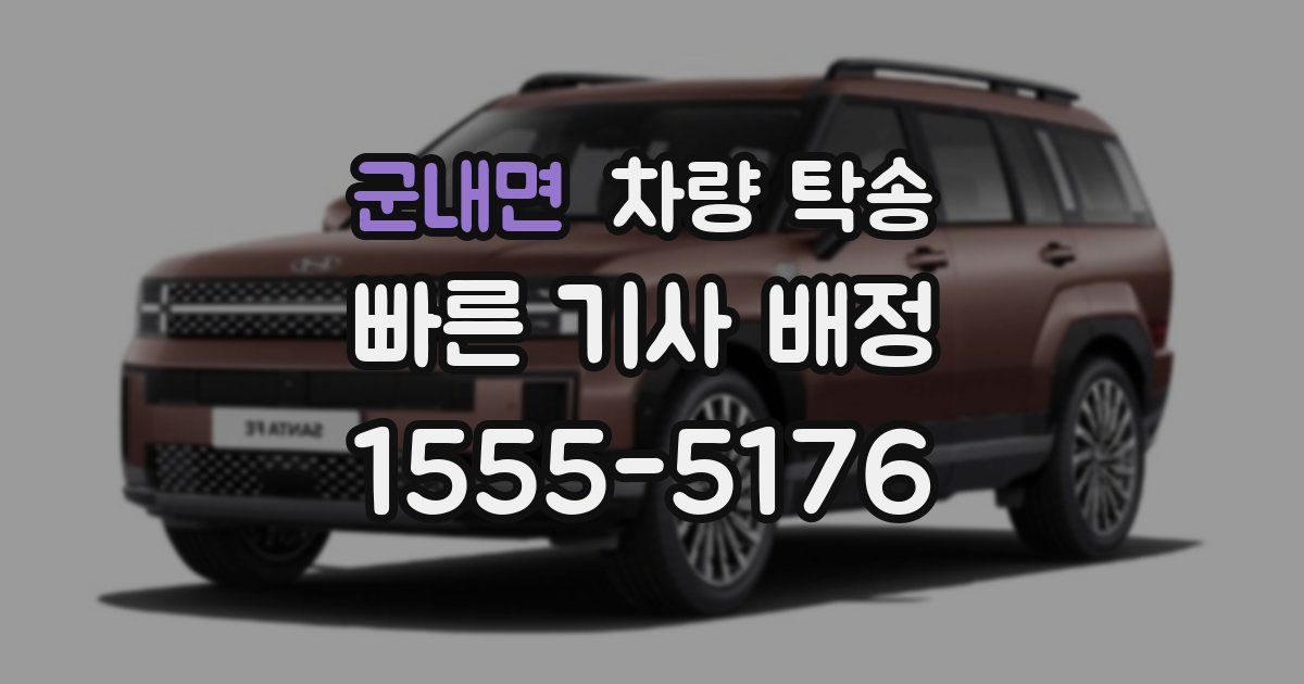 군내면 차량 탁송