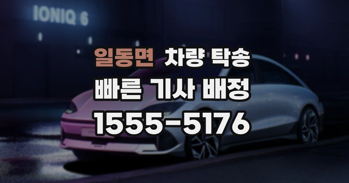 일동면 차량 탁송