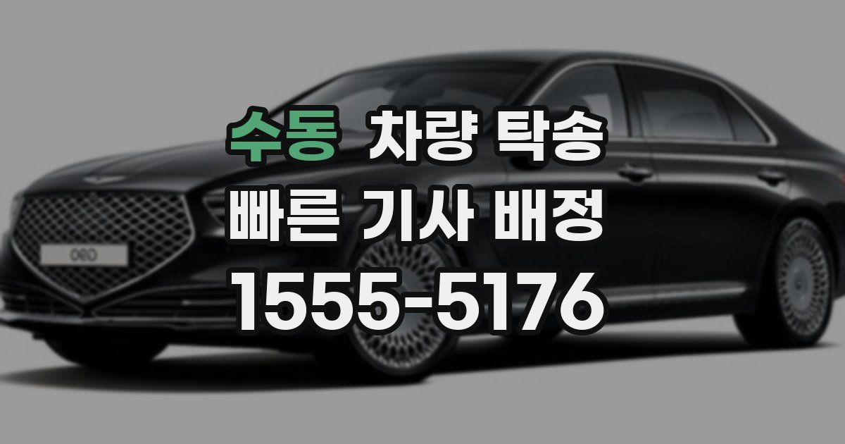 수동 차량 탁송