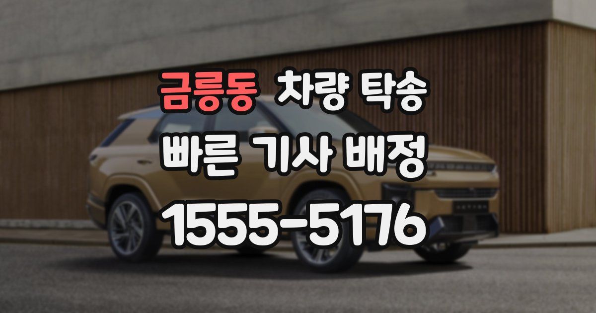 금릉동 차량 탁송