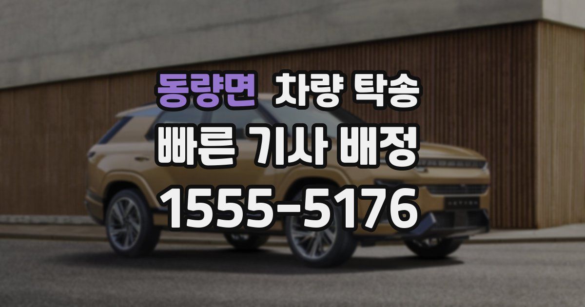 동량면 차량 탁송