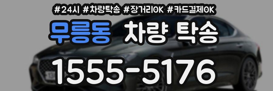 무릉동 차량 탁송