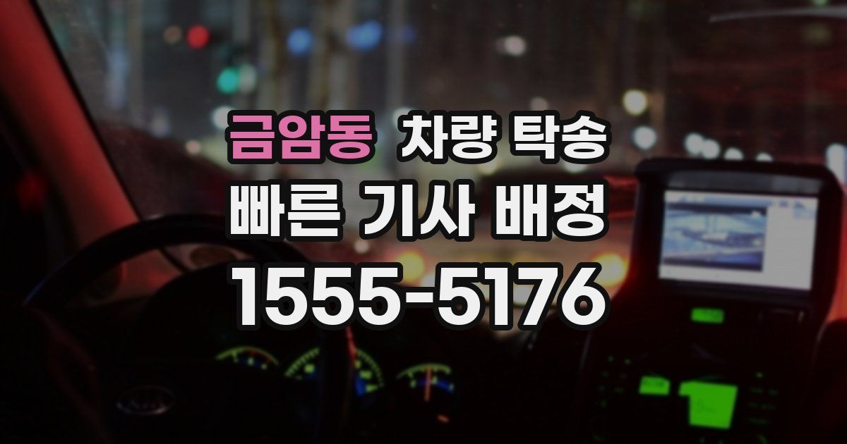 금암동 차량 탁송