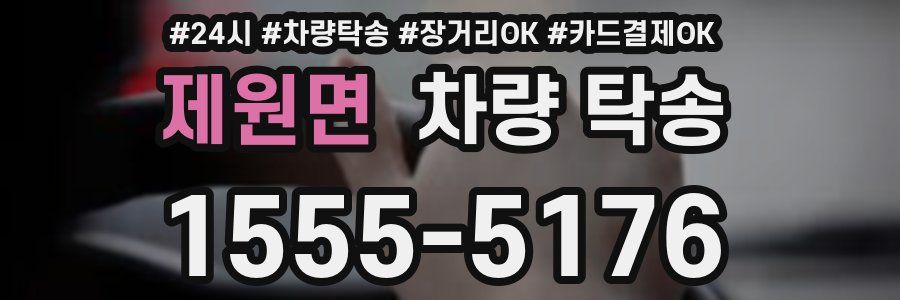 제원면 차량 탁송