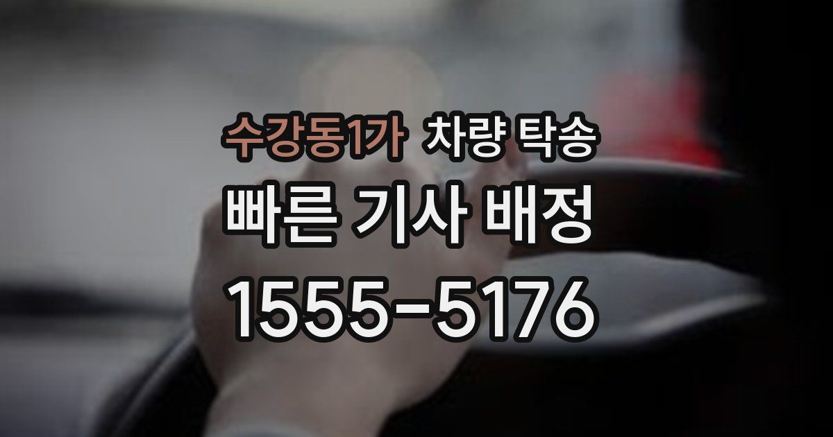수강동1가 차량 탁송