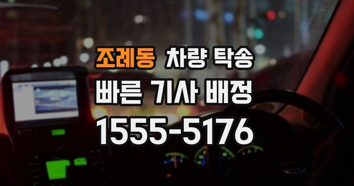 조례동 차량 탁송