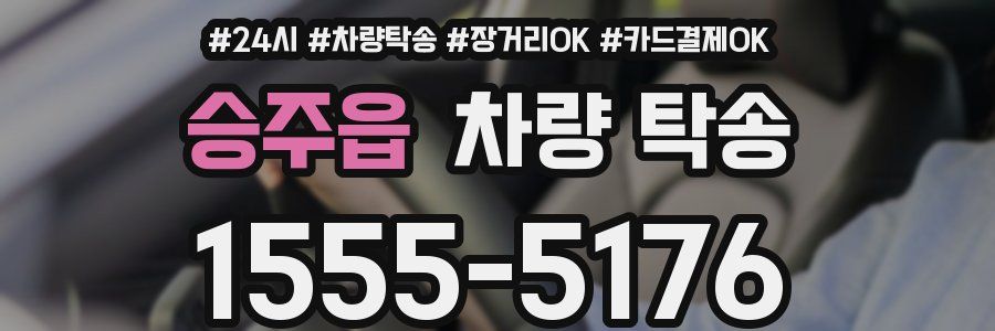 승주읍 차량 탁송