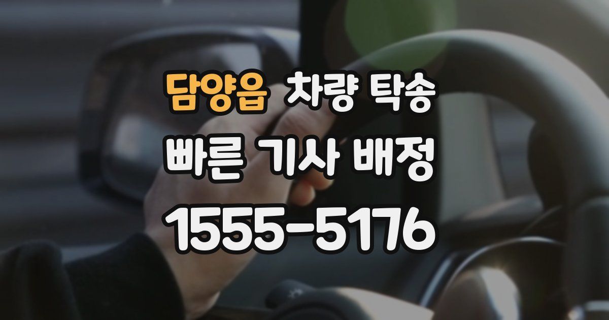 담양읍 차량 탁송