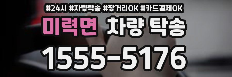 미력면 차량 탁송