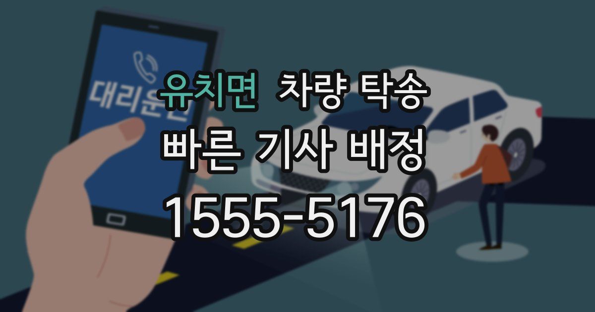 유치면 차량 탁송